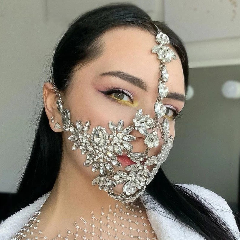 Rhinestone Crystal Mask