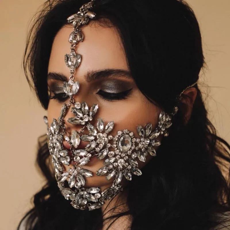 Rhinestone Crystal Mask