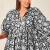 New Floral Fashion Women's Loose Large Size Casual Summer Dresses With Medium Sleeves