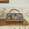 Women's Retro Cheongsam Leather Antique Handbag