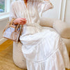 Women's Casual Fashion White Dress