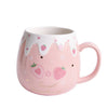 Ceramic Coffee Mug With Lid And Spoon Cute Creative Kawaii Water