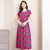 Women's Fashion Casual Cotton Linen Mid-length Dresses