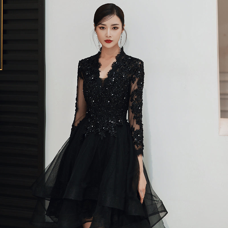 Luxurious Black Evening Dress